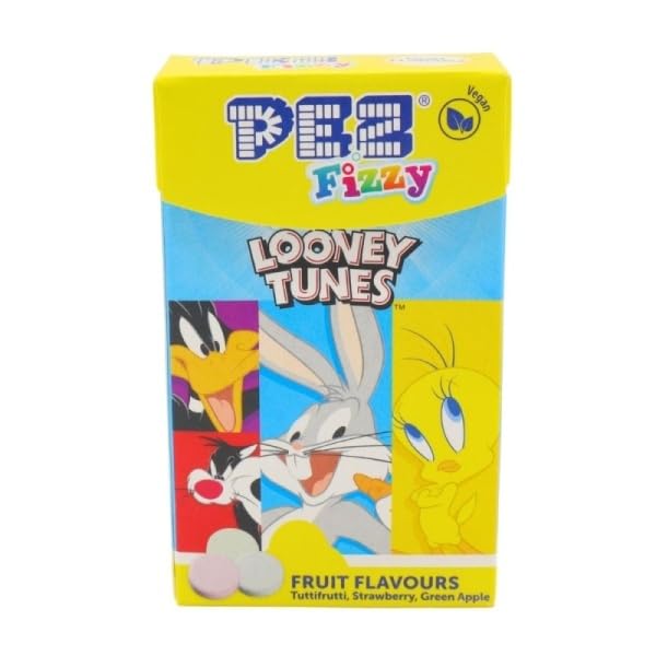 Looney Tunes Candy Dispenser　pez PEZ Fizzy Candy Dispenser Refill Pack Looney Tunes Edition Tangy