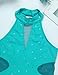 ranrann Maillot de Patinaje Artístico con Volantes para Niña Elástico Body de...