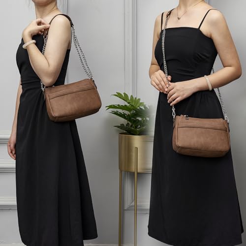 Idesort Small Crossbody Bags Purse for Women Vegan Leather Lightweight Shoulder Handbags with Card Slots2