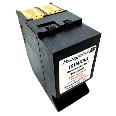 Postageink.com Brand Postage Meter Ink Cartridge for use with IS330, IS350, IS420, IS440, IS460, IS480 and IS490 Postage Meters; Non-OEM Replacement for Product # ISINK/IMINK34 Sure.Jet # 4135554T