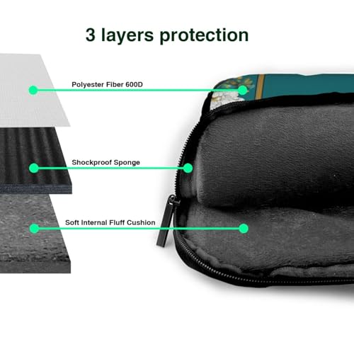 Housse ordinateur 15,6 antichoc éviter rayures pochette PC verticale - 5