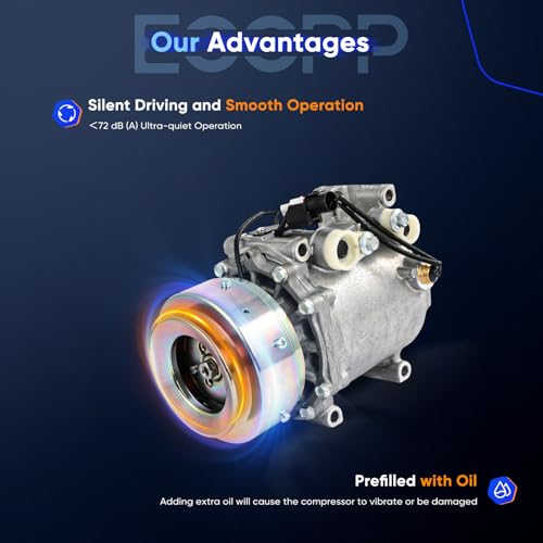 Image of ECCPP AC Compressor fit for Mitsubishi Montero Sport 3.0L 3.5L 1997-2004 | for Mitsubishi Montero Sport 2.4L 1997-1999 Fast Cooling AC Compressor for Car