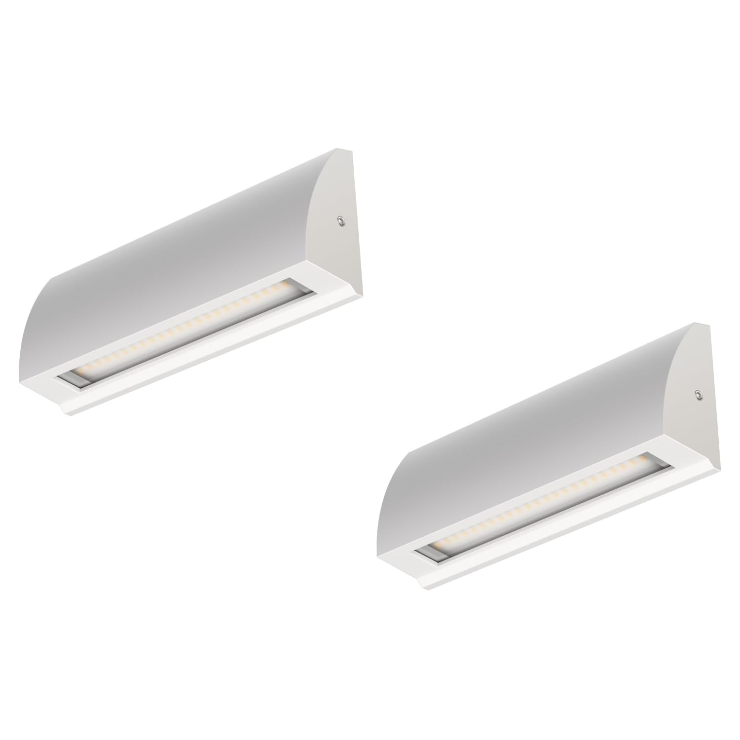 ledscom.de 4 LED wall Light/Staircase Light SEGIN for Outdoors, IP54, Flat, Downlight, Black matt, Angular, 6.2 W, 566lm, Warm White — view 16