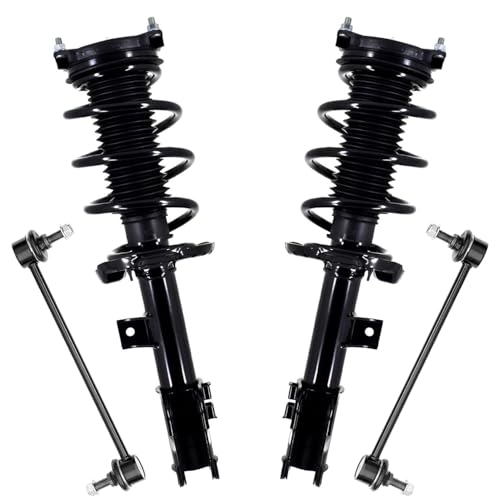 Detroit Axle - Front Struts Sway Bars for 2016-2020 Kia Sorento, 2 Struts with Coil Springs 2 Sway Bars 2017 2018 2019 Suspension Replacement