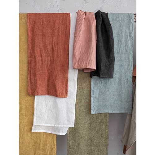 Stonewashed Linen Decorative Tea Towel for Dining and Kitchen, Rust by Creative Co-Op - Used condition - Image 4