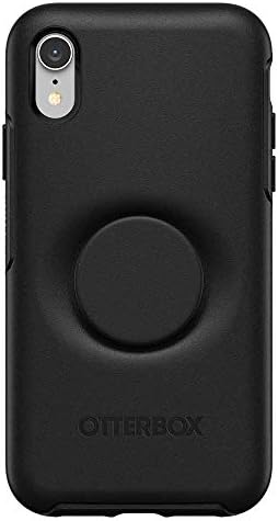 OtterBox for Apple iPhone X/Xs, Slim Protective Case with Integrated PopSockets PopGrip, Otter + Pop Symmetry Series, Black