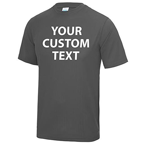 Image of Star and Stripes Custom Charcoal Personalised T Shirt, Kids Custom T Shirt 5-6 Years