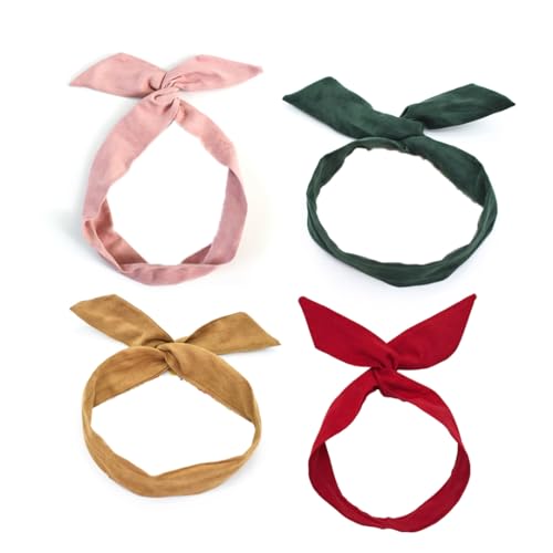 Pineeseatile 4�� �\���b�h�J���[ �L�� �w�A�^�C �c�C�X�g �{�E �w�b�h�o���h �E�T�M �� ���C���[ �w�A�o���h ���K ���b�v �w�A�z���_�[ �A�N�Z�T���[ �����p ���̎q�p ���r�b�g �C���[�o���h