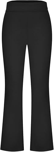 Miniatura 3 de Leggings deportivos con corte de bota y pierna acampanada para mujer, leggings de cintura alta, moldeadores elásticos para levantamiento de glúteos,