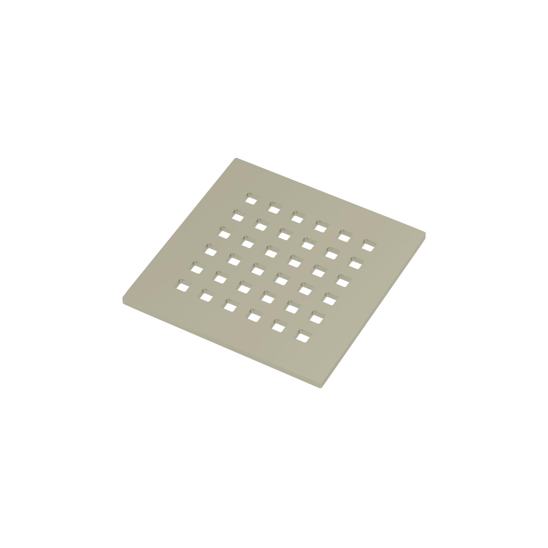 Modern Bathroom Brushed Nickel Square Shower Tray Floor Waste Drain Cover Easy Fit Wet Room Drain Accessory