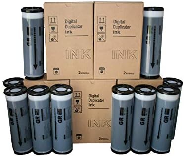 10 Wholesale Widgets Brand HD Black Inks, Compatible with Riso HD S-2314 for use in Riso GR3770 Duplicators