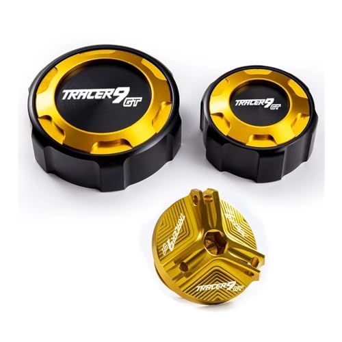 Accessoires Tracer 9 GT bouchons de réservoir liquide de frein avant arrière alu