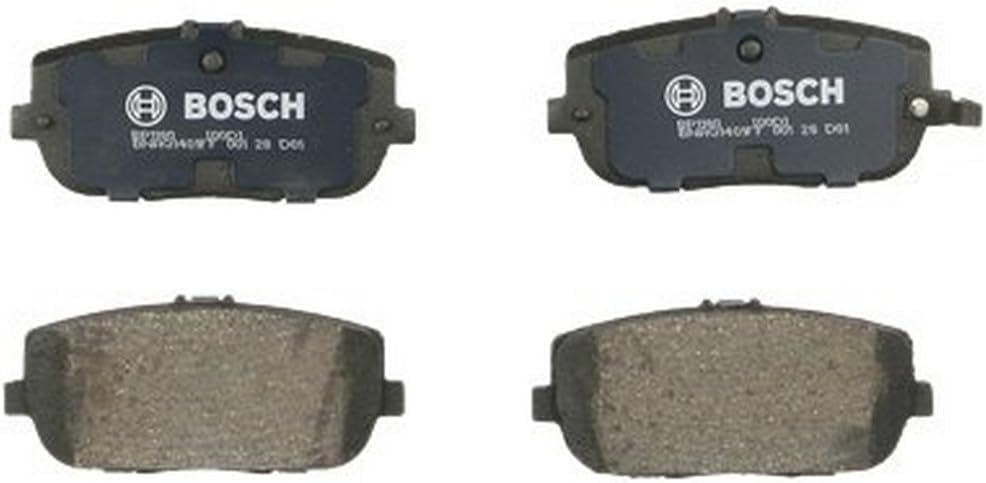 BOSCH BP1180 QuietCast Premium Organic Disc Brake Pad Set - Compatible with Select Fiat 124 Spider; Mazda Miata; REAR