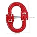 SKISUNO 3.2t Mechanical Coupling Link Load Coupler for Heavy Duty Lifting Sling Crane Forged Steel Construction and Reliable for Construction Shipbuilding and Oil Industry