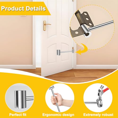 Türöffnungswerkzeug Türscharniere, 2 Stück TüRscharnier Einstellwerkzeug Türband Werkzeug für Brandschutztür Sicherheitstüren Verstellbares Türscharnierwerkzeug