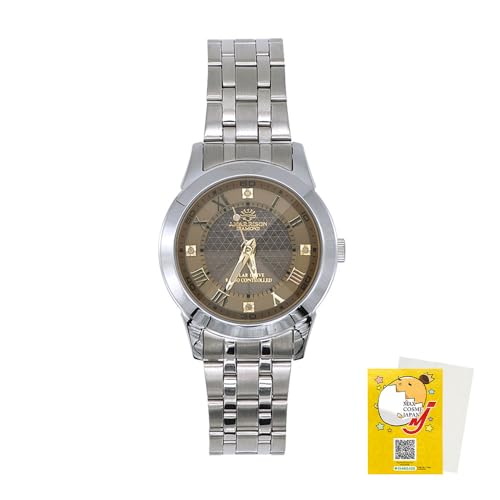 腕時計 レディース 電波 ソーラー 光発電 天然ダイヤ 4石 防水 ビジネス J・ハリソン JH-082A 正規品 オリジナルクリーナー付 (ゴールドLGD)