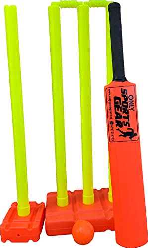 Sportsgear Us Kids Plastic Cricket Set Includes Bat Ball Stumps Base And Carry Bag (Size 5 (Age 9-13)) #TOP1