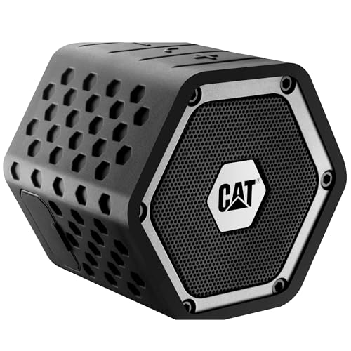 Cat Mini Bluetooth Speaker - Rugged, Heavy Duty, Portable, Wireless Outdoor Speakers | The Best Shock Proof, Dust Proof, & IP66 Water Resistant System.