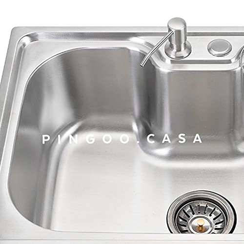 Pingoo.casa, Cuba para Cozinha Pia Carajás em Aço Inox 201 com Acessórios e Tábua de Corte