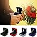 GBYAN Velvet Ring Box with LED Light Jewelry Display Gift Box for Proposal,Engagement, Wedding