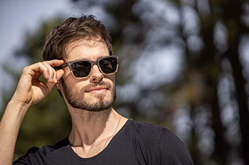 Óculos de Sol de Madeira Arnold Black