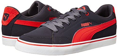 Image of PUMA Men's Court Point Vulc Buck Black & Red Sneakers - 12 US