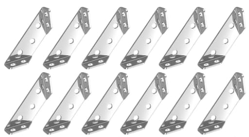 Connettori Angolari, 12PCS Staffe Angolari In Acciaio Inox Per Mobili