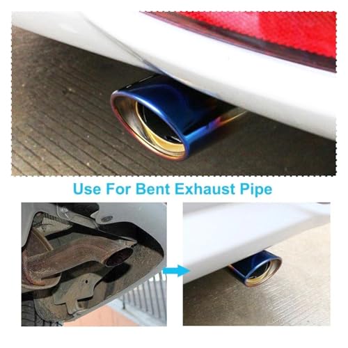Tuyau d'échappement et embout de silencieux rond en acier inoxydable pour BMW F15 E71