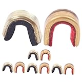 OHPHCALL 10 Piezas Clips de Cobre para Cuerda de Arco Puntos de Nocking para Arco Compuesto y Recurvo Accesorios Resistentes para Posicionamiento Preciso de Flechas Fácil Instalación de
