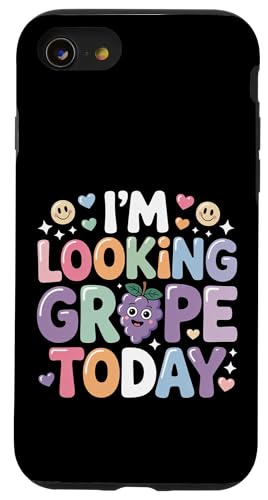 I'm Looking Grape Today �t���[�c�_�W�����|�W�e�B�u |- �X�}�z�P�[�X iPhone SE (2020) / 7 / 8 �p