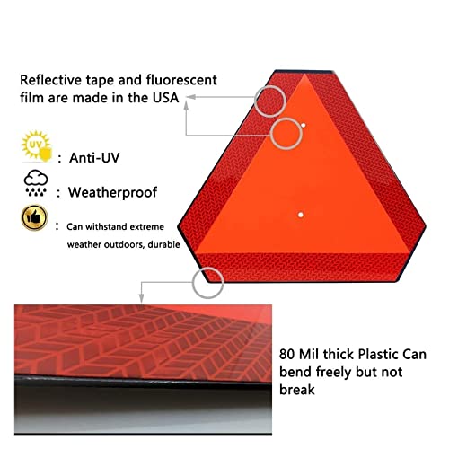 Sinal de veículo em movimento lento Sinal de triângulo 14