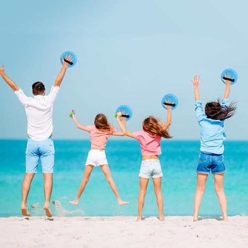 Image of Ayeboovi Toss and Catch Ball Set 8 Paddles 4 Balls Outdoor Beach Pool Toys for 3 4 5 6 7 8 Year Old Boys Girls Birthday Gifts Easter Basket Stuffers Outside Yard Games for Kids and Family Activities