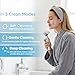 KINGDO Sonic Facial Cleansing Brush, Electric Face Scrubber with 3 Cleaning Modes, IPX7 Waterproof face Brushes for Cleansing with 2 Magnetic Brush Heads, Rechargeable Battery for All Skin Types