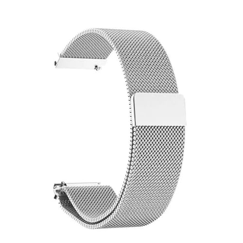 Bracelet montre acier inoxydable ultra mince en maille milanaise élégante