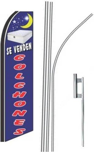 (4) 4 SE VENDEN COLCHONES 15' Swooper #4 Kit de banderas de plumas