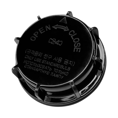 QQWD Car Headlight Dust Cover, Headlight Lens Cover Replacement OEM#921402D000 921403K000 92140-2D000 92140-3K000 Car Accessories Light Covers Cap Compatible with Hyundai Kia Elantra (Black)