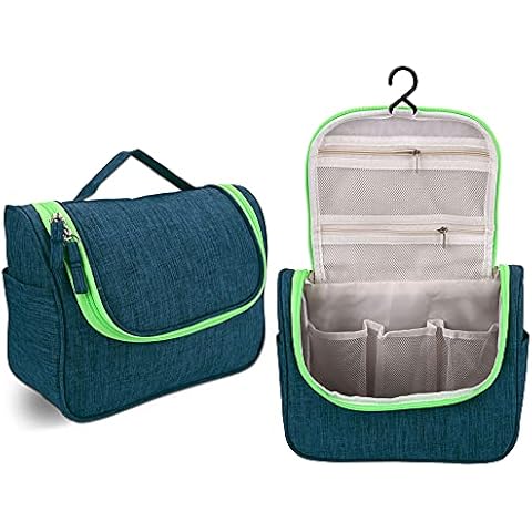 CozyCabin Hanging Toiletry Bag Travel Toiletry Kit for Men Women Toiletries Water Resistant with Mesh Pockets & Nylon Hanging Hook Shower Bag, Cosmetic Organizer for Travel Accessories Cover