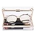 Women Clear Purse Acrylic Clear Clutch Bag, Shoulder Handbag With Removable Gold Chain Strap (Gold)