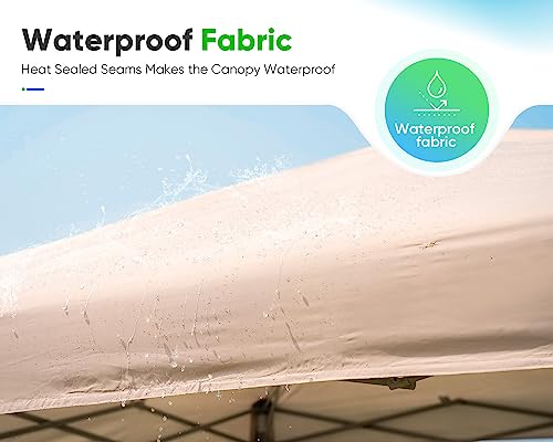 Finfree Gazebo pieghevole 3 x 3 impermeabile, con