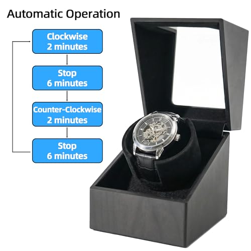 Caja giratoria de reloj con motor Mabuchi silencioso y doble alimentación para carga automática 5