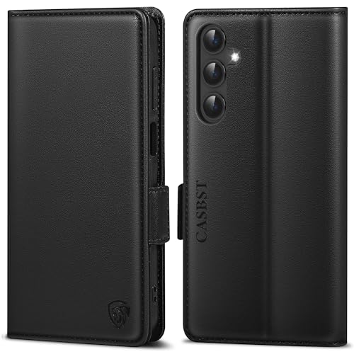 Thumbnail - CASBST Handyhülle für Samsung Galaxy A54 5G Hülle Premium Leder Schutzhülle Klappbar mit Kartenfach Ständer Magnet Flipc...