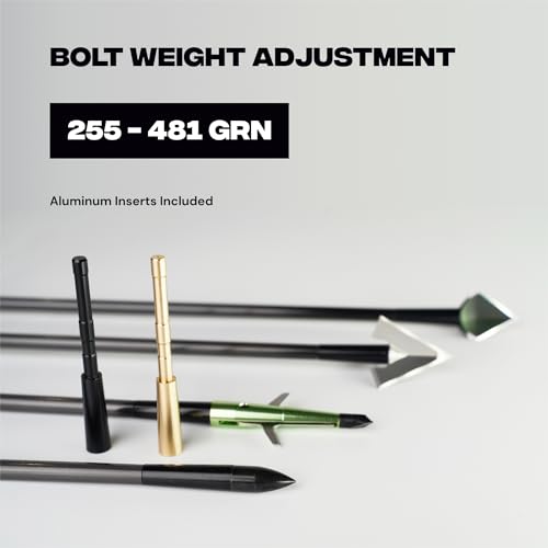 image for BALLISTA Sting Mini Crossbow Bolts Carbon Arrows with Field Tips, Half