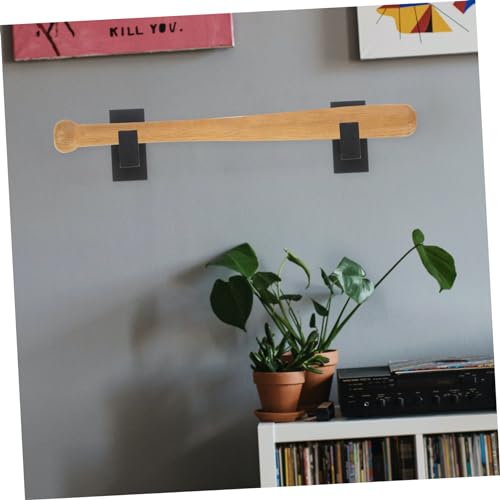HOOTNEE Wooden Bat Holder Wall Mount Bat Display Bracket Display Stand for Indoor Sports Gear