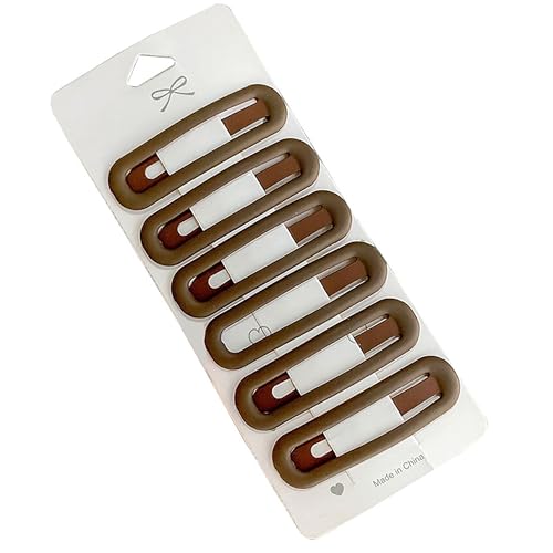 6 pinzas para cabello matte colores candy miniatura 1