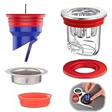 Srvauyea 2 Pièces Clapet Anti Odeur Douche,33-52mm Clapet Anti Odeur Douche Bouchon Siphon De Sol De Douche,Anti-Odeurs,Anti-Retour,pour Salle De Bain,Cuisine,Cave