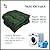 LOWEMN Waterproof Chair Cushions Set of 2 Outdoor,Tufted Thicken Weather and Fade Resistant Kitchen Seat Cushions,Patio Chair Pads for Garden Furniture Sofa Couch (Dark Green)