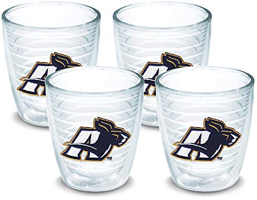 Tervis Akron Zips Tumbler with Emblem 4 Pack 12oz, Clear