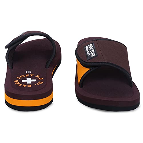 Image of DOCTOR EXTRA SOFT Women's Care Orthopaedic and Diabetic Adjustable Strape Super Comfort Dr Sliders Flipflops and House Slippers for Women's & Girl's Slides D-52