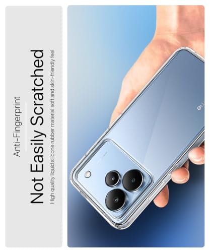 Image of WOW IMAGINE Transparent Back Cover Case for Realme P4 5G | Raised Bumps for Full Device & Camera Protection Shockproof TPU Silicone Back Case Mobile Cover - Transparent