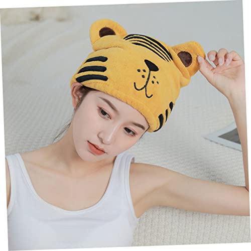Mipcase Chapéu De Cabelo Seco Animal Feminino Toalha De Cabelo Envoltório De Cabelo Chapéu De Secage